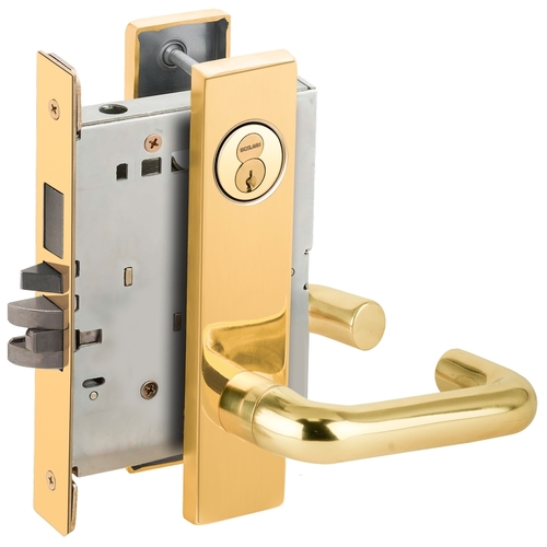 Lock Mortise Lock Bright Brass