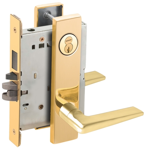 Lock Mortise Lock Bright Brass