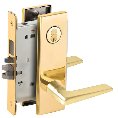 Lock Mortise Lock Bright Brass