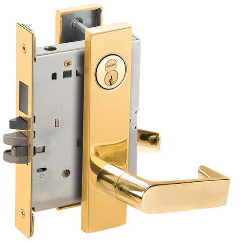 Lock Mortise Lock Bright Brass