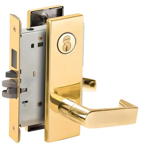 Lock Mortise Lock Bright Brass