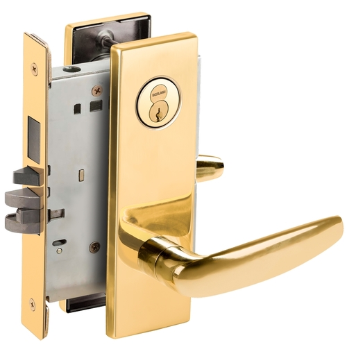 Lock Mortise Lock Bright Brass