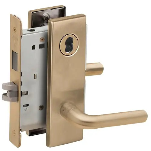 Lock Mortise Lock Satin Brass Blackened Satin Relieved Clear Coated