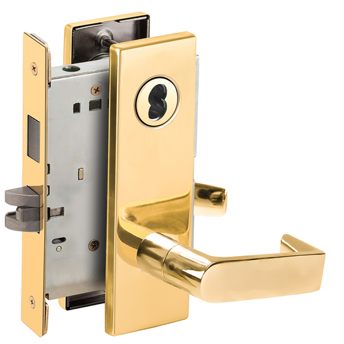 Lock Mortise Lock Bright Brass