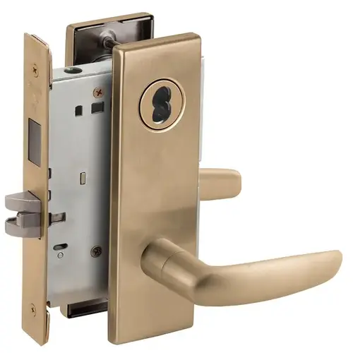 Lock Mortise Lock Satin Brass Blackened Satin Relieved Clear Coated