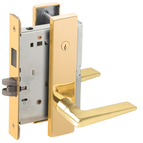 Lock Mortise Lock Bright Brass