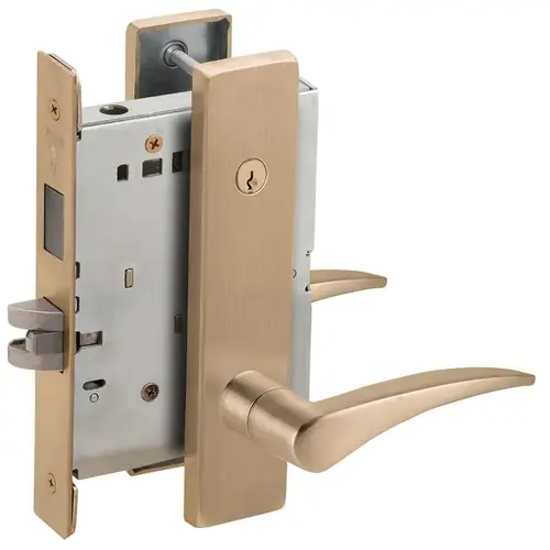 Lock Mortise Lock Satin Brass Blackened Satin Relieved Clear Coated