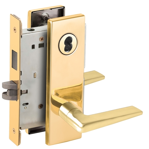 Mortise Lock Bright Brass