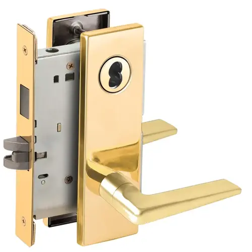 Lock Mortise Lock Bright Brass