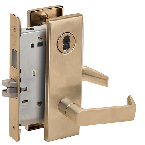 Lock Mortise Lock Satin Brass Blackened Satin Relieved Clear Coated