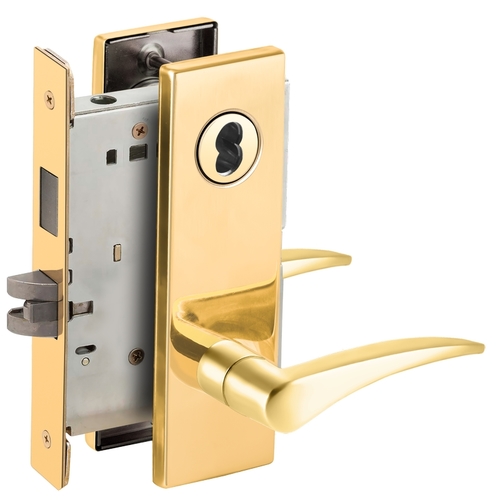 Lock Mortise Lock Bright Brass