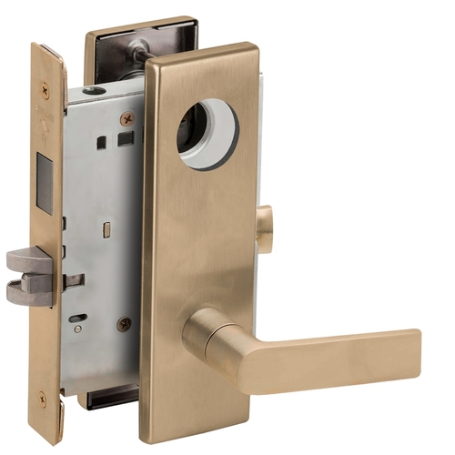 Lock Mortise Lock Satin Brass Blackened Satin Relieved Clear Coated