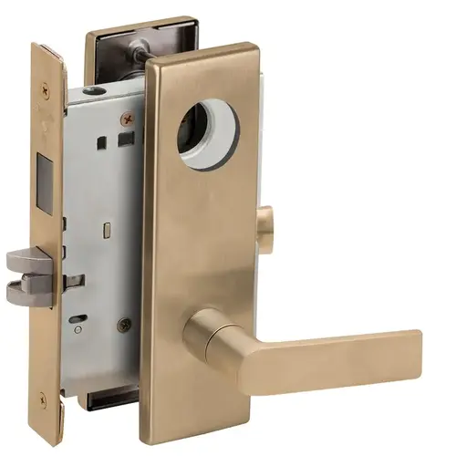 Lock Mortise Lock Satin Brass Blackened Satin Relieved Clear Coated