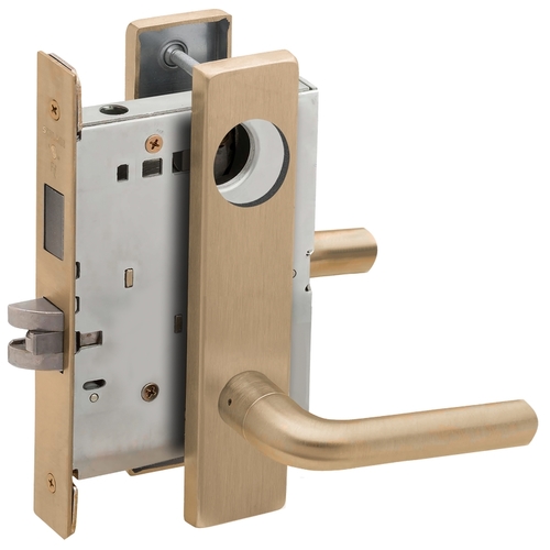 Lock Mortise Lock Satin Brass Blackened Satin Relieved Clear Coated