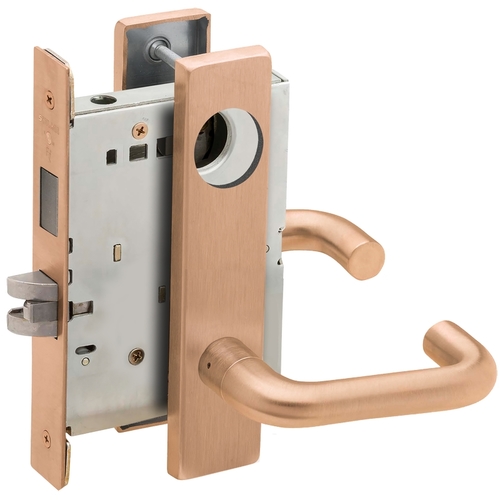 Lock Mortise Lock Satin Bronze Clear Coated