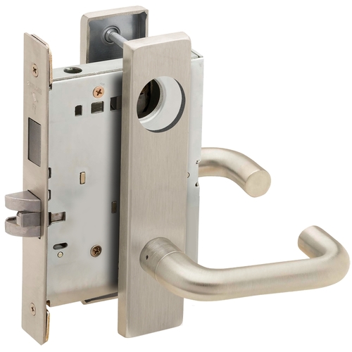 Lock Mortise Lock Satin Nickel Plated Clear Coated