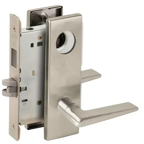 Lock Mortise Lock Satin Nickel Plated Clear Coated