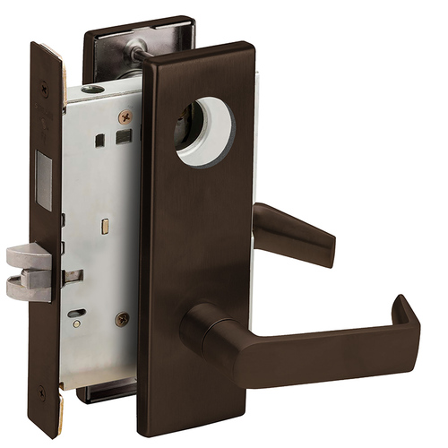 Lock Mortise Lock Dark Oxidized Satin Bronze Oil Rubbed