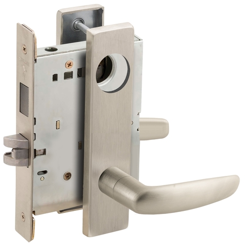 Lock Mortise Lock Satin Nickel Plated Clear Coated