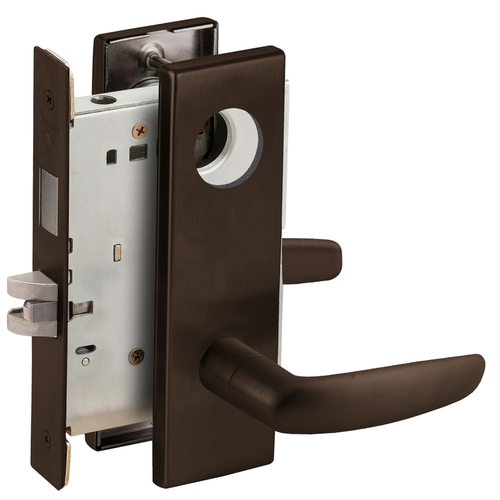 Lock Mortise Lock Dark Oxidized Satin Bronze Oil Rubbed