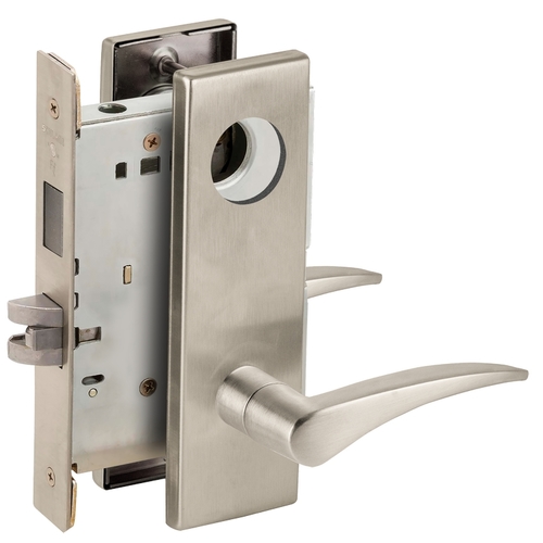 Lock Mortise Lock Satin Nickel Plated Clear Coated