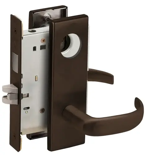 Lock Mortise Lock Dark Oxidized Satin Bronze Oil Rubbed