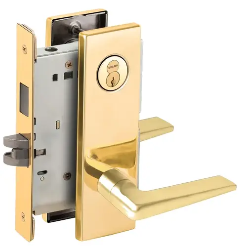 Lock Mortise Lock Bright Brass