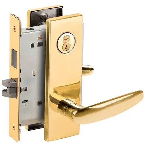 Lock Mortise Lock Bright Brass