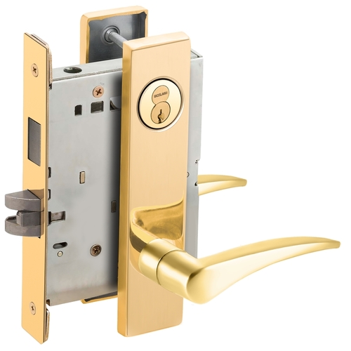 Lock Mortise Lock Bright Brass