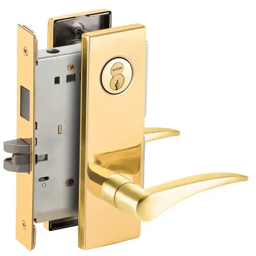 Lock Mortise Lock Bright Brass