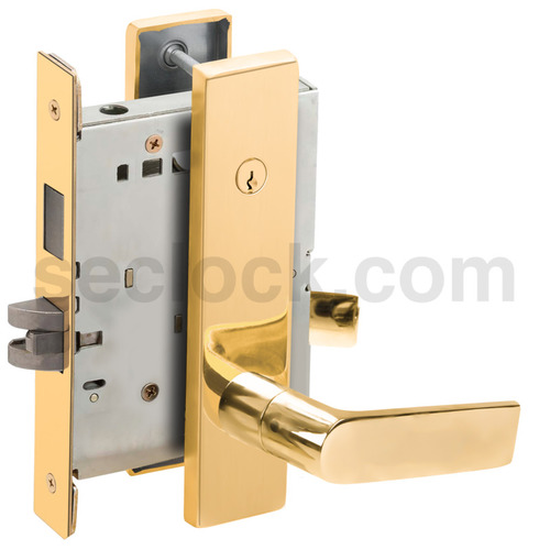 Lock Mortise Lock Bright Brass