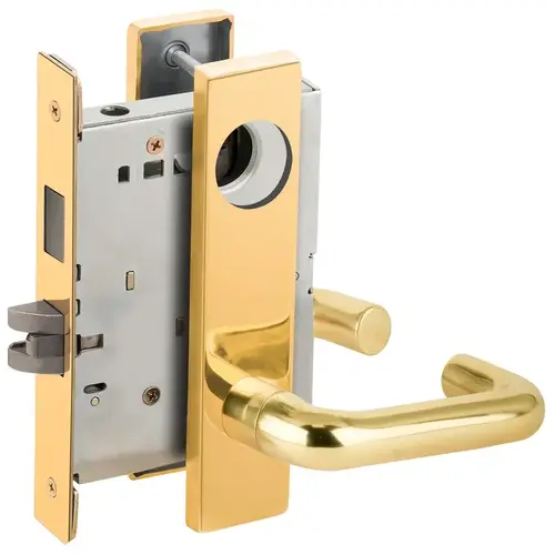 Lock Mortise Lock Bright Brass