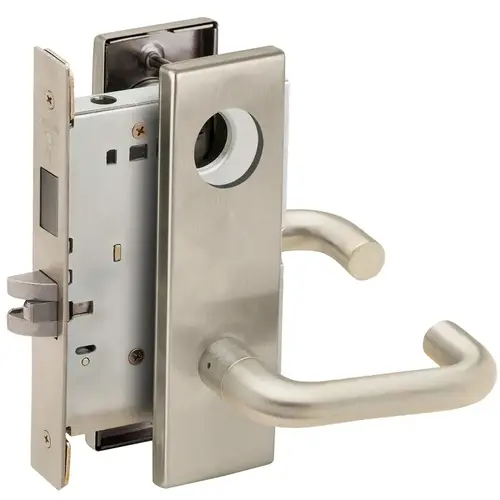 Lock Mortise Lock Satin Nickel Plated Clear Coated