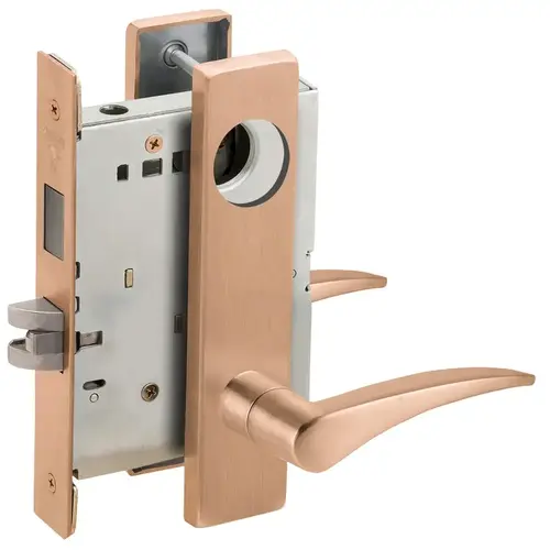 Lock Mortise Lock Satin Bronze Clear Coated