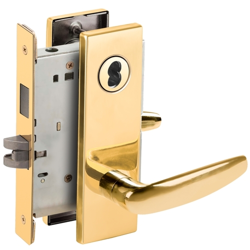 Lock Mortise Lock Bright Brass