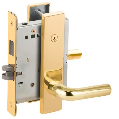 Lock Mortise Lock Bright Brass