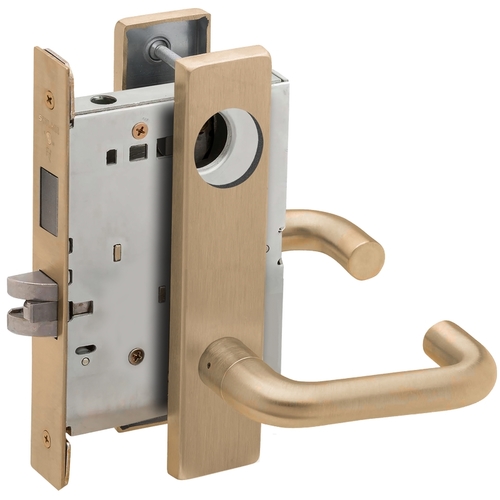 Lock Mortise Lock Satin Brass Blackened Satin Relieved Clear Coated