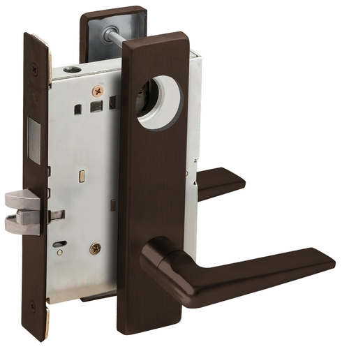 Lock Mortise Lock Dark Oxidized Satin Bronze Oil Rubbed