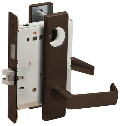 Lock Mortise Lock Dark Oxidized Satin Bronze Oil Rubbed