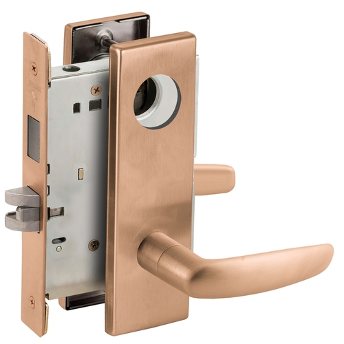 Lock Mortise Lock Satin Bronze Clear Coated