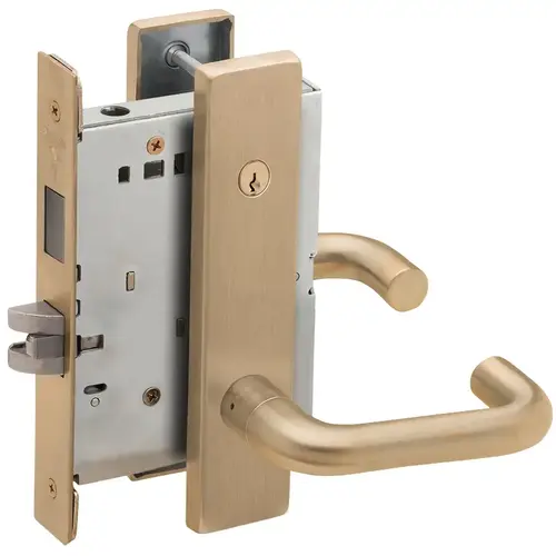 Lock Mortise Lock Satin Brass Blackened Satin Relieved Clear Coated