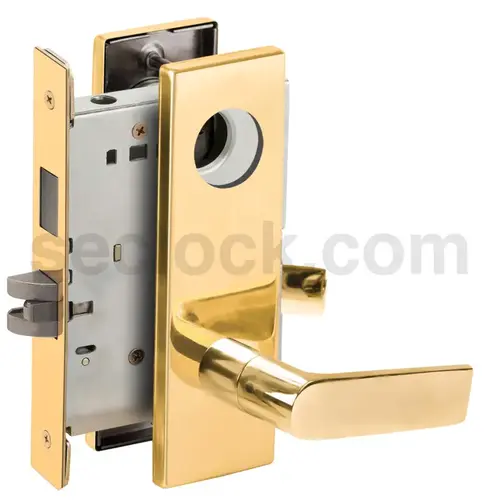 Lock Mortise Lock Bright Brass