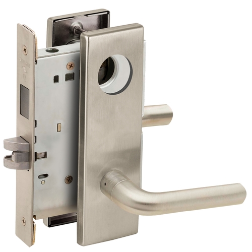 Lock Mortise Lock Satin Nickel Plated Clear Coated