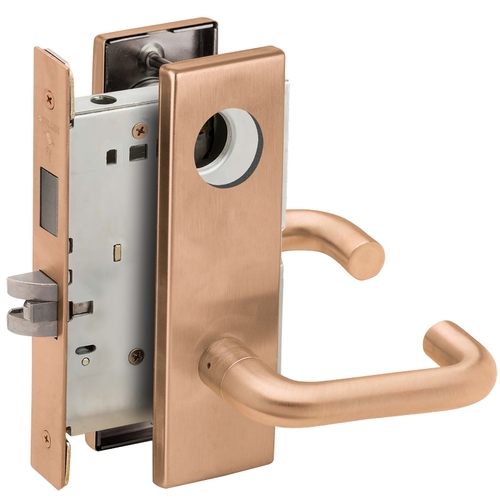 Lock Mortise Lock Satin Bronze Clear Coated