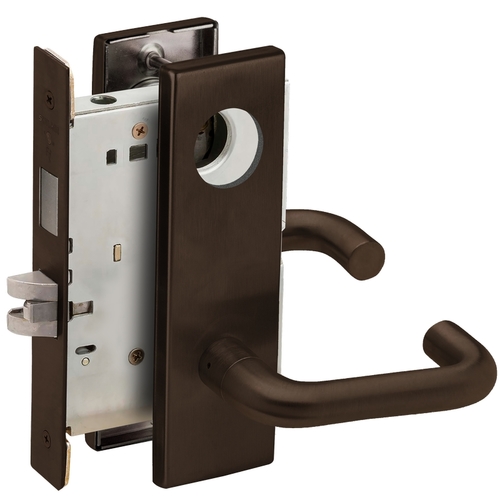 Lock Mortise Lock Dark Oxidized Satin Bronze Oil Rubbed