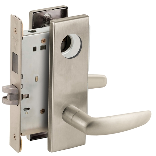 Lock Mortise Lock Satin Nickel Plated Clear Coated