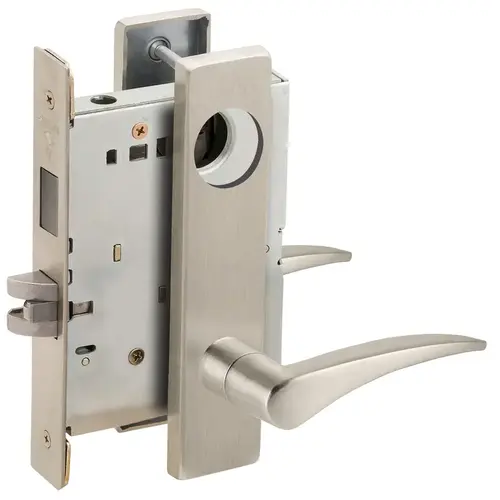 Lock Mortise Lock Satin Nickel Plated Clear Coated