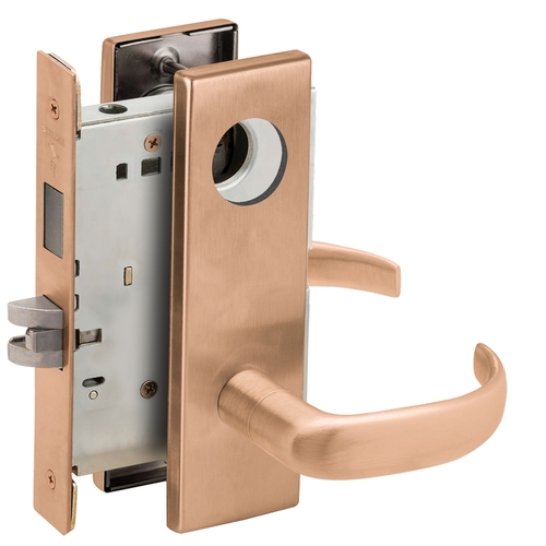 Lock Mortise Lock Satin Bronze Clear Coated