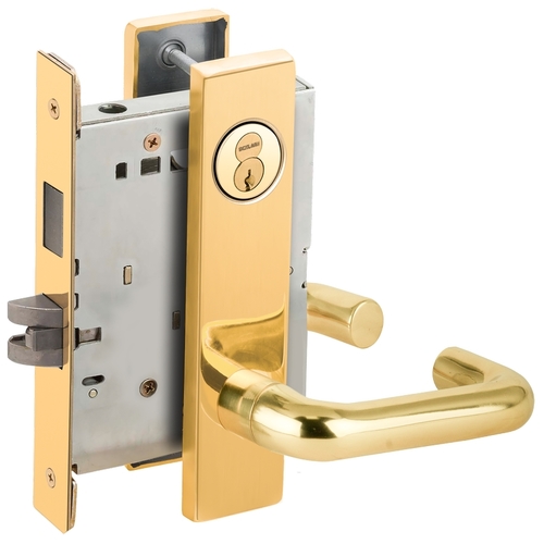 Lock Mortise Lock Bright Brass