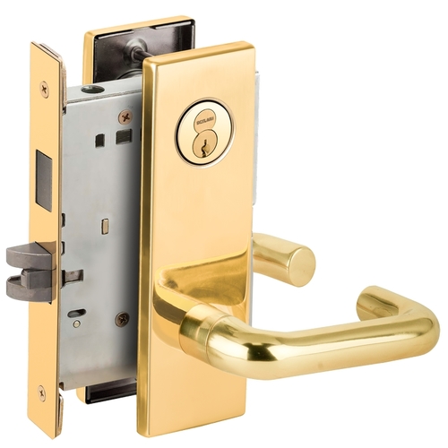 Lock Mortise Lock Bright Brass